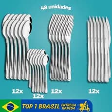 Talheres de inox, jogo de talheres, colher, garfo, faca, kit talheres