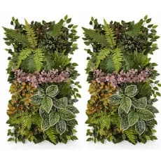 Kit 2 Jardim Vertical Artificial Personalizado Real 100x50cm