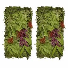 Kit 2x Placa Jardim Vertical Preservado Natural Desidratado 100x50cm Decoração Personalizado