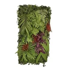 Placa Jardim Vertical Preservado Natural Desidratado 100x50cm com aspargo vermelho Decoração Verão