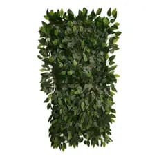 Placa Ficus Artificial Jardim Vertical Hyper Realista 100x50cm Decoração Parede