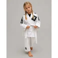 Kimono Infantil Judô Jiu-Jitsu Start Matsuru Branco com Faixa M0 M1 M2 M3 M4