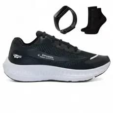 Tênis Masculino + Relógio Digital + Meia Grátis Kit Completo Esportivo Academia Corrida Casual