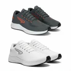 Kit 2 Pares Tênis Esportivo Masculino Leve Confortável Academia Caminhada Corrida Treino Solado Antiderrapante