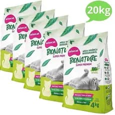 Kit Com 20kg Areia Higiênica De Mandioca Para Gatos Wisecat 20kg Biodegradevel