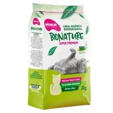 Areia Sanitária De Mandioca 2kg 4kg 6kg 8 kg  Granulado Para Gatos Biodegradável Wisecat premiun