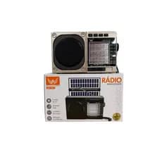 Radio Retro Solar 3 Bandas Altomex FM/AM Com Bluetooth Bateria Recarregável AD-3670