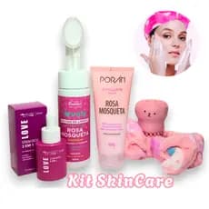 Kit Skin Care Rosa Mosqueta Limpeza de Pele e Cuidados Facial