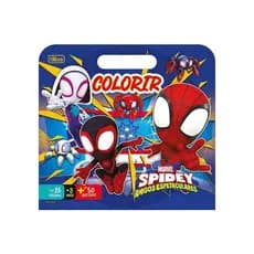 Livro para Colorir Spidey e Seus Amigos Espetaculares com Adesivos - Tilibra