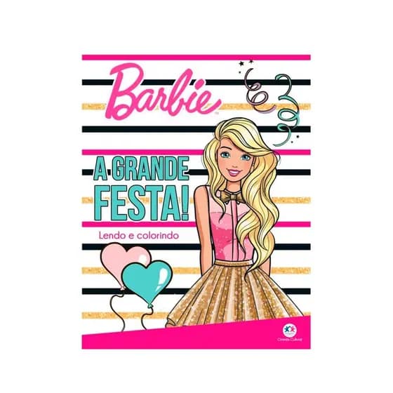 Livro de Colorir com Mini Gizes de Cera da Barbie - A Grande Festa - Ciranda Cultural