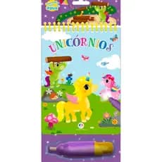 Livro de Colorir com Água Unicórnios - Ciranda Cultural