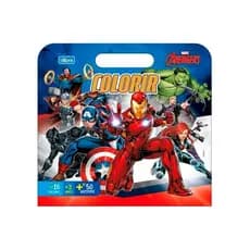 Livro para Colorir Avengers com Adesivos - Tilibra