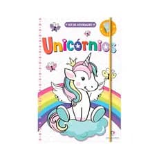 Kit de Atividades Unicórnios com Lápis de Cor e Adesivos - Ciranda Cultural