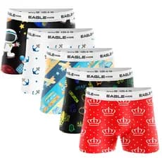 Kit 7 Cuecas Boxer Infantil Microfibra Estampado 1 a 8 anos