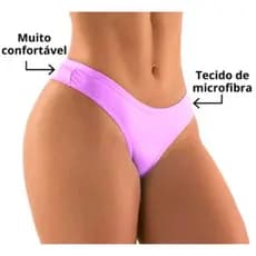 Kit Calcinhas Tangas Fio Duplo Atacado Com 5 Unidades