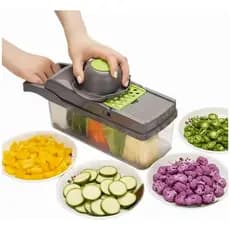 Picador Alimentos Fatiador Cortador Legumes Manual 16 Peças