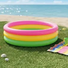 Piscina Inflável Infantil Pequena 3 Cores Verão Praia 28l Piscina de Bolinha Festa