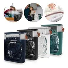 Mini Climatizador Com Reservatório P/ Água E Gelo Air Cooler