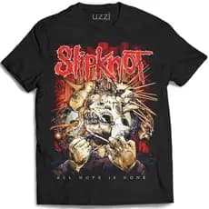 Camiseta Slipknot All Hope Is Gone Camisa Banda de Rock Cor