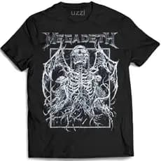 Camiseta Megadeth Camisa de Banda de Rock