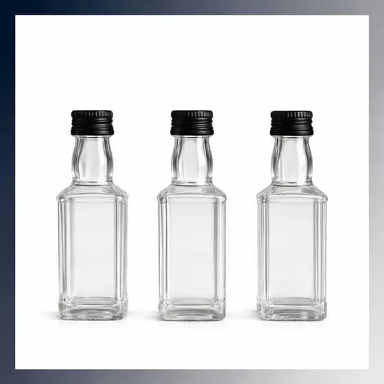Kit Mini Garrafinhas de Vidro 50ml Para Lembrancinhas Aniversario Festas Decoração