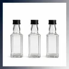 Kit Mini Garrafinhas de Vidro 50ml Para Lembrancinhas Aniversario Festas Decoração