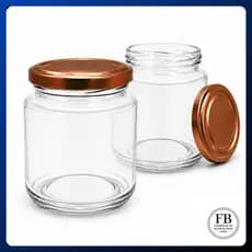 Kit 12 Potes de Vidros Belem 240ml com Tampas Metálicas Para Geleias Doces  Conservas