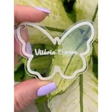 Kits Chaveiro 30 e 50 UN  acrílico 2mm cristal personalizado Chaveiro de acrílico para lembrancinhas