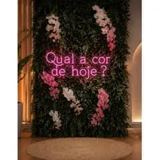 Luminária "Qual A Cor De Hoje" Neon Led Luz Decoração Iluminação