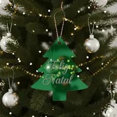 Tag pingente etiqueta de acrilico espelhado lembrancinha Feliz Natal