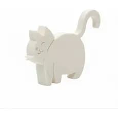 Presilha Pão Bunda Gato UniqueBox Clipe Pacote Cozinha Divertida Presente Criativo Plástico Branco 11cm 3D0000178