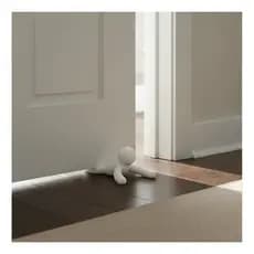Prendedor Porta Plástico Branco UniqueBox Buddy Calço Segurança Criança Proteção Parede 6cm