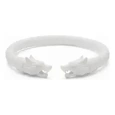 Pulseira Viking Uniquebox Plástico Branco 8cm Acessório Tematico Nordico Design Autoral