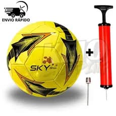 Bola de Futebol Tamanho 5 Couro Sintetico Costurada Com Bomba De Bola Para Menino