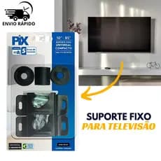 Suporte Para Tv Fixo Universal 10" até 85'' Polegadas Parede ou Painel + Parafusos e Buchas Para Instalação Fácil