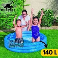 Piscina Inflável Infantil Capacidade 140 litros 1,22m x 25 cm Bestway Para Crianças Super Resistente