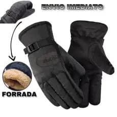 Luvas Impermeavel Forrada Touch Screen Térmica Antiderrapante Luvas Neve Ajustável Inverno Luva Moto Barata