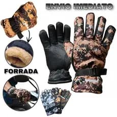 Luva Impermeavel Motoqueiro Térmica Forrada Ajustável Antiderrapante Inverno Super Quente Motocross Luva Moto