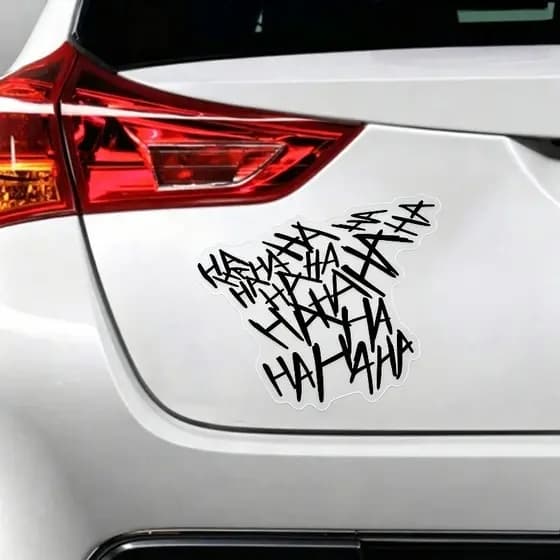 Interessante Slogan Palavra Decalque Do Carro Adesivo De À Prova De Sol Removível Sem Resíduos PVC Decoração Para Moto E