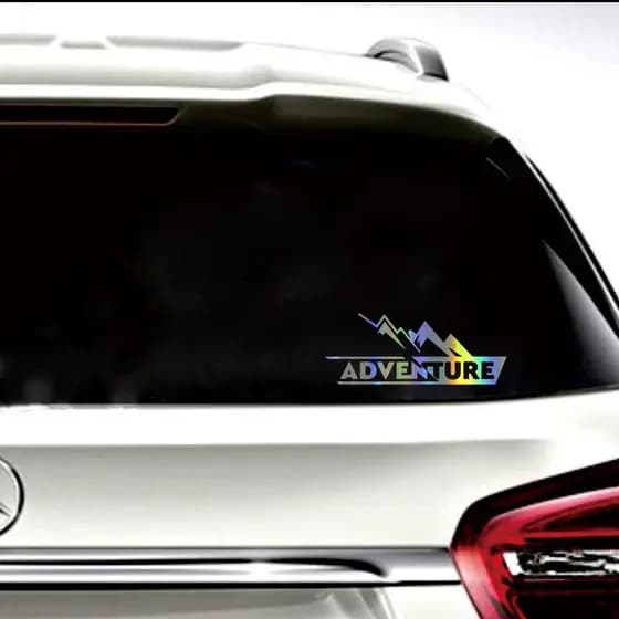 Criativo Aventura Inglês JDM Laser Decalque Do Carro À Prova Dwaterproof Água Auto Adesivo Vinil Engraçado Personalidade