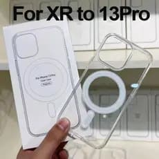 Capa De Telefone Para DIY 11 XR A 13 14 pro Magnética Protetora Magsafe