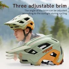 BATFOX Capacete de Mountain Bike skate aba ajustável de uma peça ciclismo meio capacete masculino feminino
