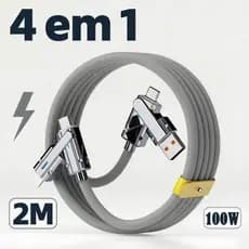 Cabo Carregador De Dados De Carregamento Tipo C 4 Em 1 , De Rápido De Telefone USB Multifuncional Para iPhone E iPad , C