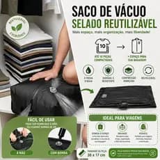 Bolsa de compressão a vácuo TPU para viagem - Bolsa organizadora de lona de alta qualidade