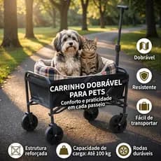 Carrinho Multiuso Para Camping Até 100kg Dobrável