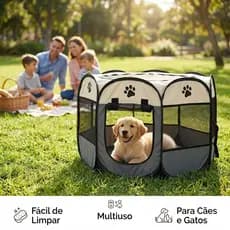Cerca de atividades para cães e gatos Tenda portátil dobrável para animais de estimação SML