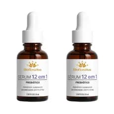 Kit 2 Sérum Facial Advanced 12 Ativos | Tecnologia Avançada para a Pele | Bioflorattus