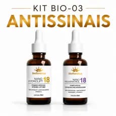 Kit Bio-03 Séruns Antissinais | Rotina Dia & Noite | Lifting + Resveratrol | Bioflorattus