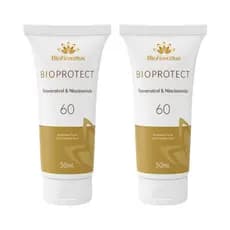 Kit 2 Protetor Solar Facial Alta Proteção Com Resveratrol E Niacinamida FPS 60 - Bioprotect