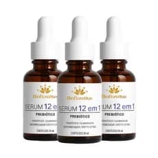 Kit 3 Sérum Facial Advanced 12 Ativos | Tecnologia Avançada para a Pele | Bioflorattus